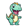 Dino mange de la glace