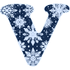Letter V Snowflakes