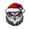 Owl Head Christmas Portrait