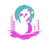 Retro Snowman Retrowave Synthwave Gift