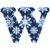 Letter W Snowflakes