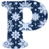 Letter P Snowflakes