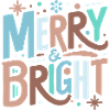 Merry & Bright Festive Typography