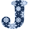 Letter J Snowflakes