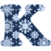 Letter K Snowflakes