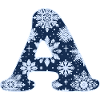 Letter A Snowflakes