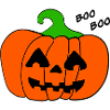 Citrouille d’Halloween Boo