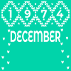 WINTER 52nd BIRTHDAY DECEMBER 1974