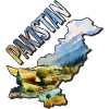Carte à l’aquarelle Pakistan