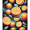 Fresh oranges design
