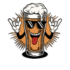 Funny Beer Face Design