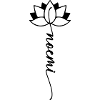 Noemi Name Floral Font