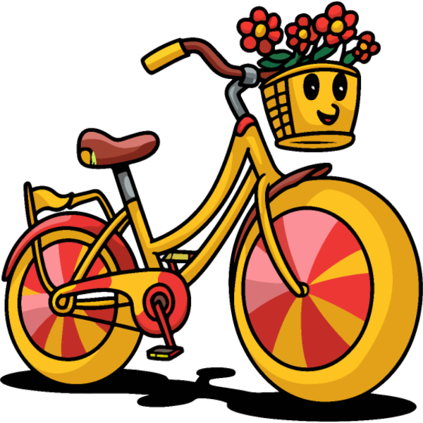 Koszulka "Zabawna naklejka rowerowa z kreskówek"