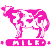Pink Kawaii Cow