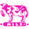 Milk carton pink cow