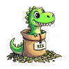 Tea Rex Dinosaurier
