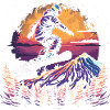 Retro Snowboarder Graphic