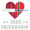 Lettland und Norwegen 100% Freundschaft