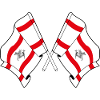 Due bandiere regione Toscana Italia