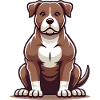 Muscular Dog Illustration Graphic Tee