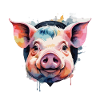 Schwein Schwein Cool Bunt