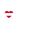 Österreich Herz Graz weiß