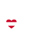 Österreich Herz Arlberg weiß