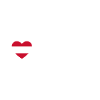 Österreich Herz Hallstatt weiß