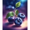 Awesome blueberry graphic t-shirt design