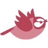 Small, flying bird, a