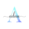 A| Monogramme | Nom | Adam | Aquarelle