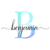 B| Monogramme | Nom | Benjamin | Aquarelle