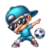 Soccer Cool Soccer Player Dabbing