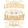 January 2021 Birthday Legend