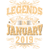January 2019 Birthday Legend