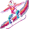 Snowboarding Pixel