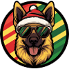 Berger Allemand Chien Noël Cool