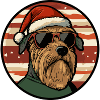 Airedale Terrier Dog Christmas Cool