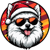 Pomeranian Dog Christmas Cool Pomeranian