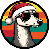 Whippet Dog Christmas Cool