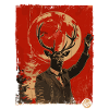 Propaganda Style Deer