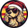 Cocker Spaniel Hund Weihnachten Cool