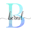 B| Monogramme | Nom | Bernd | Aquarelle