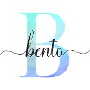 B| Monogramme | Nom | Bento | Aquarelle