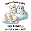 Cute kittens - go fuck yourself