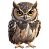 Young brown owl