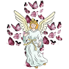 Ange Céleste Papillons Croix Croix