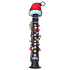 Clarinet Instrument Christmas Hat Xmas