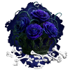 Blaue Rosen im Knochenkreis