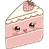 Cute Kawaii Strawberry Cake
